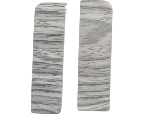 Ukončení soklové lišty SPC Vancouver Dvě zakončovací lišty s dřevěným dekorem