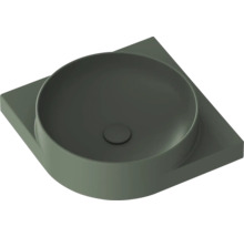 Umyvadlo na desku s kulatým tvarem na čtvercové ploše