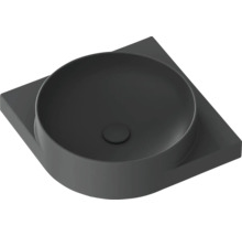 Umyvadlo na desku s kulatou umyvadlovou mísou na čtvercové odkládací ploše