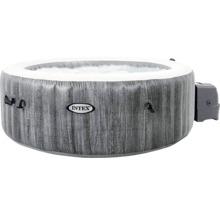 Nafukovací vířivka se vzhledem dřeva a logem Intex