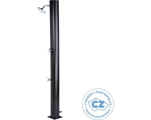 Sprcha solární UNO 35 l černá Zahradní sprcha s vodovodním kohoutkem a sprchovou hlavicí