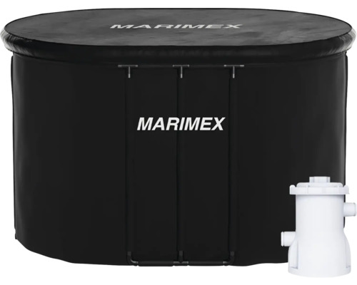 Ochlazovací káď oválná Marimex 125 x 75 x 77 cm černá Rámový bazén Marimex s filtračním systémem
