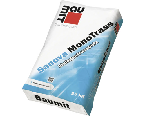 Pytel Sanova MonoTrass jednovrstvé omítky s trasem 25 kilogramů od Baumit