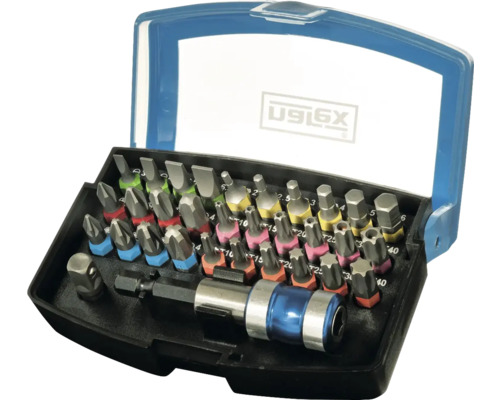 Sada bitů Narex 1/4", 32 dílů Sada bitů s různými šroubovacími bity a držákem bitů v kufříku