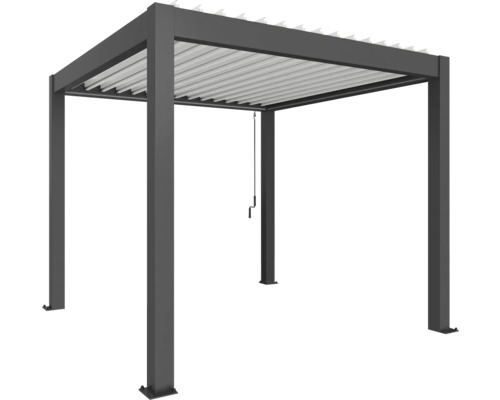 Volně stojící pergola s lamelovou střechou