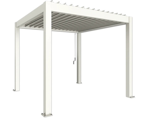 Volně stojící zastřešení terasy s lamelovou střechou