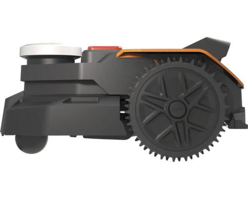 Boční pohled na robotickou sekačku