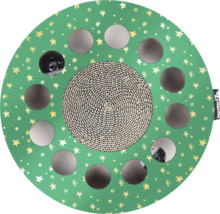 Hračka pro kočky s plochou na škrábání a míčkem