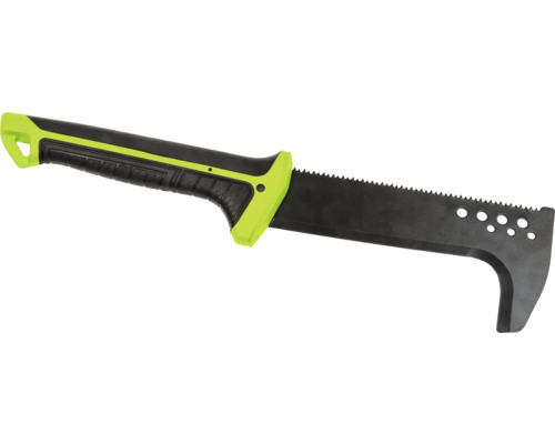 Zahradní nářadí s pilovým listem a tvarovanou čepelí