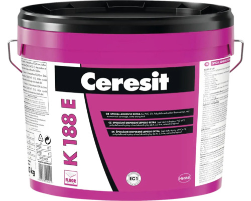 Ceresit K188 E Speciální lepidlo na PVC, CV, polyolefin a gumové podlahové krytiny v kbelíku