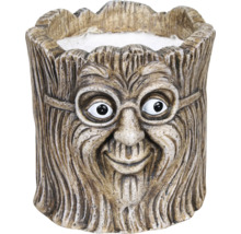 Květináč s obličejem a brýlemi z umělého kamene