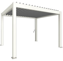Volně stojící pergola s nastavitelnými lamelami pro stínění