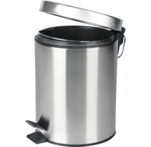 Ocelový odpadkový koš s otevřeným víkem