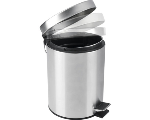 Kovový odpadkový koš s otevíracím víkem