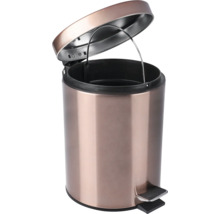 Kovový odpadkový koš s otevřeným víkem