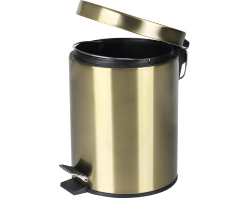 Kovový odpadkový koš s pedálem a otevřeným víkem
