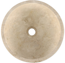 Kulaté umyvadlo na desku z kamene s odtokem