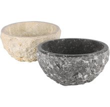 Dvě kamenné mísy z přírodního kamene