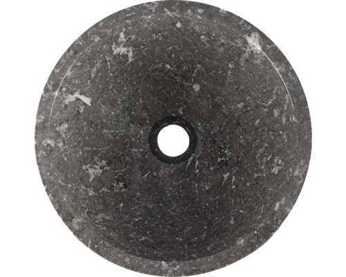 Kulaté umyvadlo na desku z přírodního kamene s odtokem