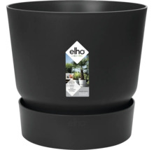 Černý květináč se zavlažovacím systémem