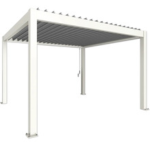 Volně stojící pergola s lamelovou střechou pro zahradu