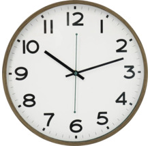 Kulaté nástěnné hodiny s ciferníkem a ukazatelem času