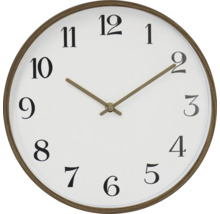 Kulaté nástěnné hodiny s ciferníkem a ručičkami