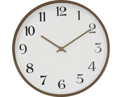 Kulaté nástěnné hodiny s ciferníkem a ručičkami