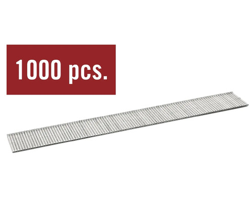 Páskové hřebíky v zásobníku s údajem 1000 kusů