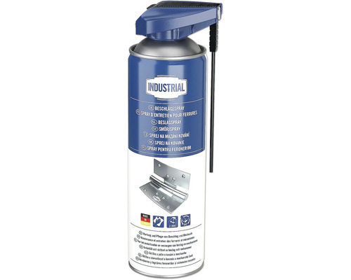 Sprej na kování v plechovce s rozprašovačem a hadicí