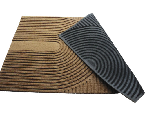 Rohožka se vzorem proužků a protiskluzovou podložkou