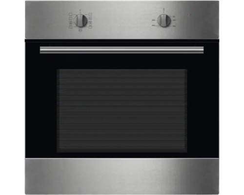 Vestavná trouba z nerezové oceli s regulátorem teploty a voličem funkcí