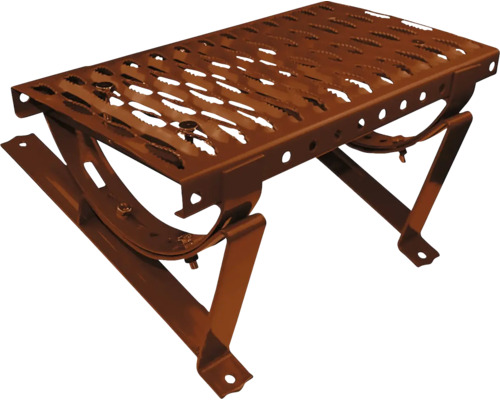 Kovový nášlap 40 cm cihlově červený Kovový schod s protiskluzovým povrchem