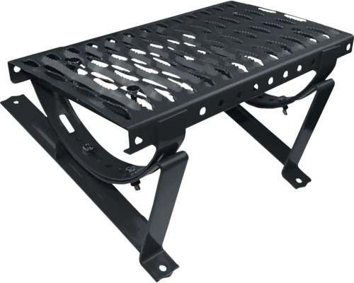 Kovový nášlap 40 cm antracitově šedý Kovový stupínek pro přívěs