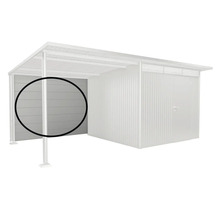 Kovový přístřešek pro auto boční stěna pro montáž na stěnu