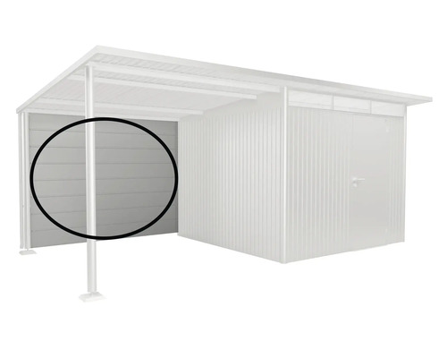 Kovový přístřešek pro auto boční stěna pro montáž na stěnu