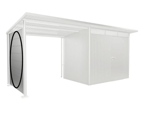 Obrázek zahradního domku s bočními posuvnými dveřmi