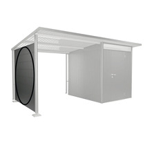 Kryté parkovací stání na kola s boční stěnou pro uskladnění kol