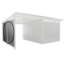 Úložný prostor s boční stěnou z kovu