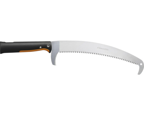 Fiskars zahradní pilka s prohnutým pilovým listem a černou rukojetí