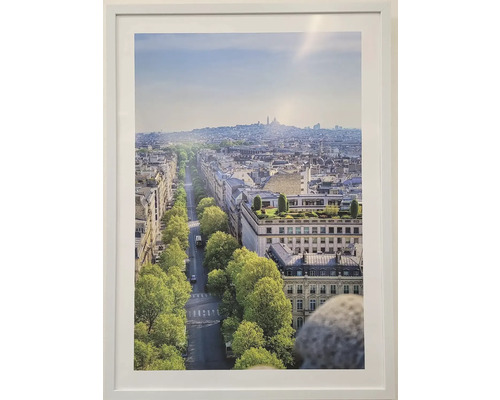 Obraz v rámu Město I. 53 x 73 cm Zarámovaný obrázek s výhledem na Paříž, Francie