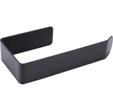 Černý držák papírových rolí k montáži na stěnu