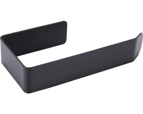 Černý držák papírových rolí k montáži na stěnu