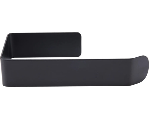 Černý držák na ručníky pro montáž na stěnu