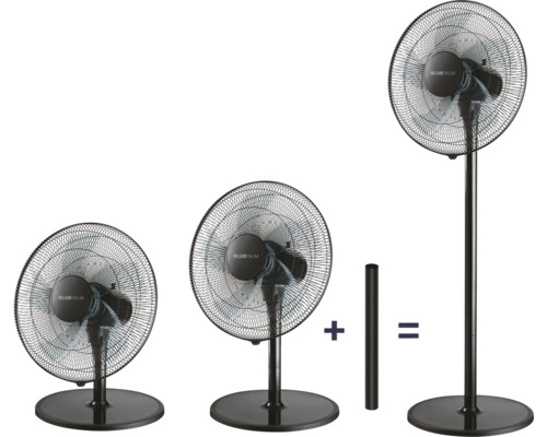 Ventilátor s různými výškami sestavení