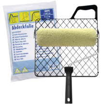 Krycí fólie a váleček na malování pro malířské práce