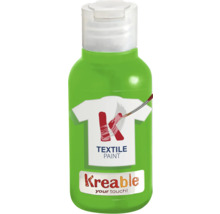 Textilní barva Kreable v zelené plastové lahvi s bílým víčkem