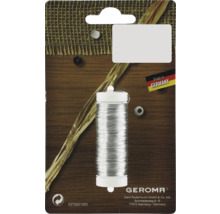 Cívka stříbrného drátu na obalu