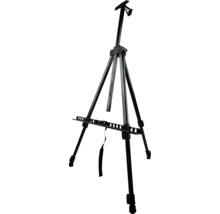 Černý malířský stojan pro umělecké potřeby