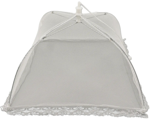 Síťovaný kryt na jídlo s krajkou